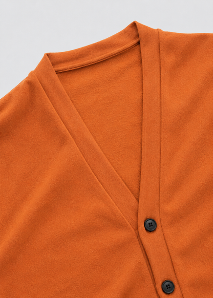 V-Neck Button Cardigan | Men's Spandex Fabric | Slim Fit Casual Long Sleeve Sweater | Steven & Levon