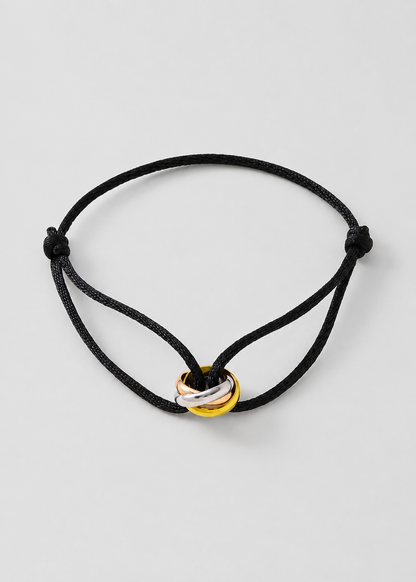 Cord Bracelet | Men | Gold & Silver Finish | Adjustable Cord Bracelet | Steven & Levon