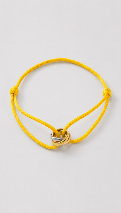 Cord Bracelet | Men | Gold & Silver Finish | Adjustable Cord Bracelet | Steven & Levon