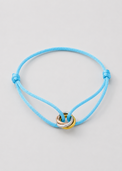 Cord Bracelet | Men | Gold & Silver Finish | Adjustable Cord Bracelet | Steven & Levon