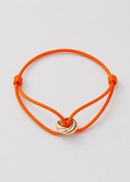 Cord Bracelet | Men | Gold & Silver Finish | Adjustable Cord Bracelet | Steven & Levon