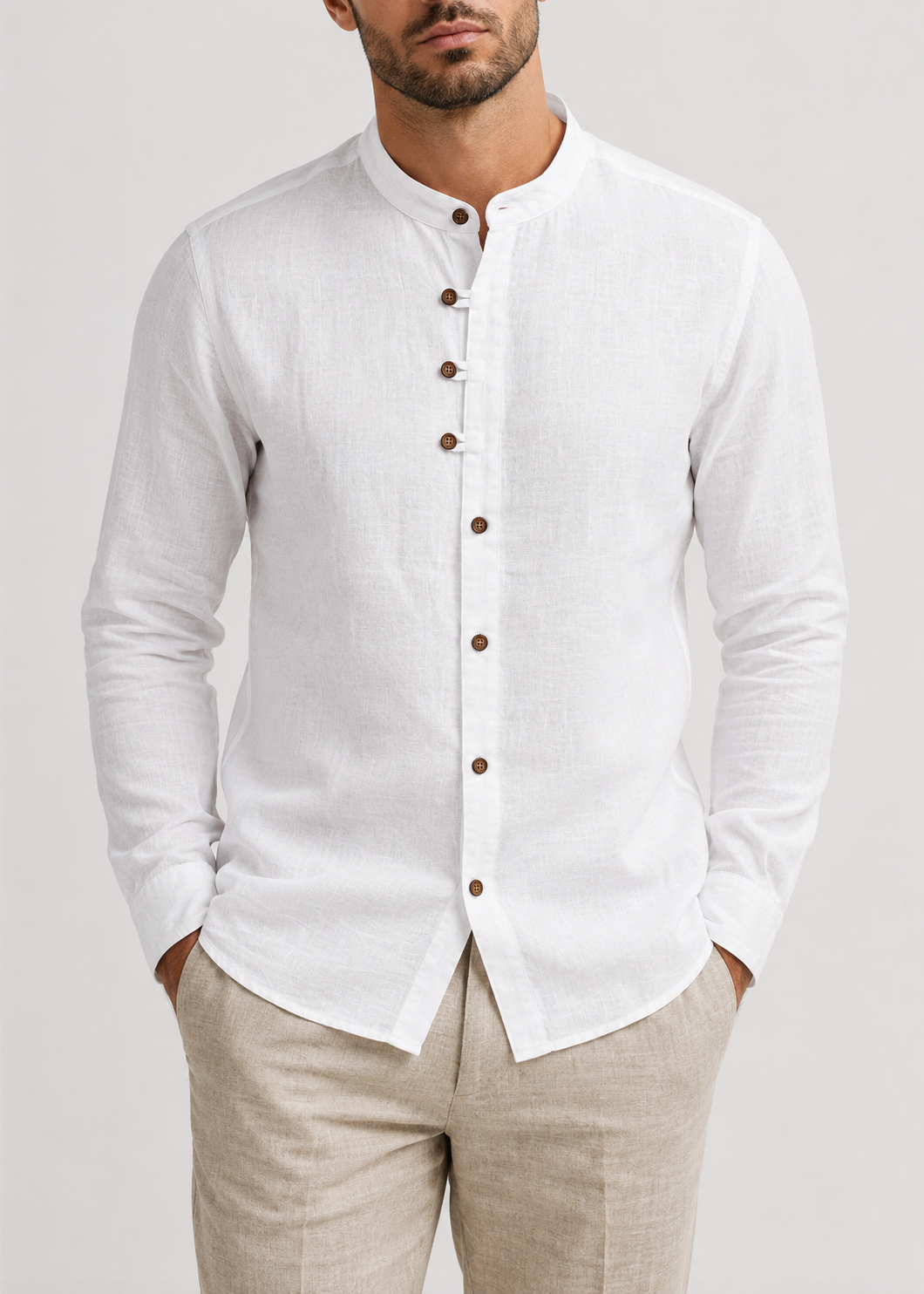 Men's Japanese Style Linen Shirt | Men | Lightweight | Casual Button-Up | Steven & Levon