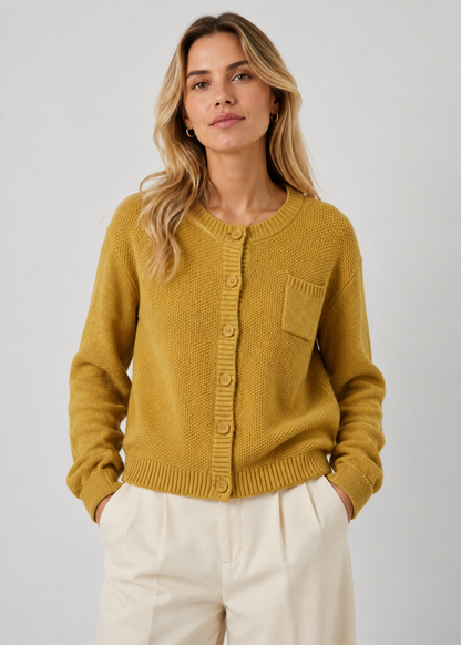 Women's Button Knit Cardigan | Soft Long Sleeve Layering Sweater | Steven & Levon