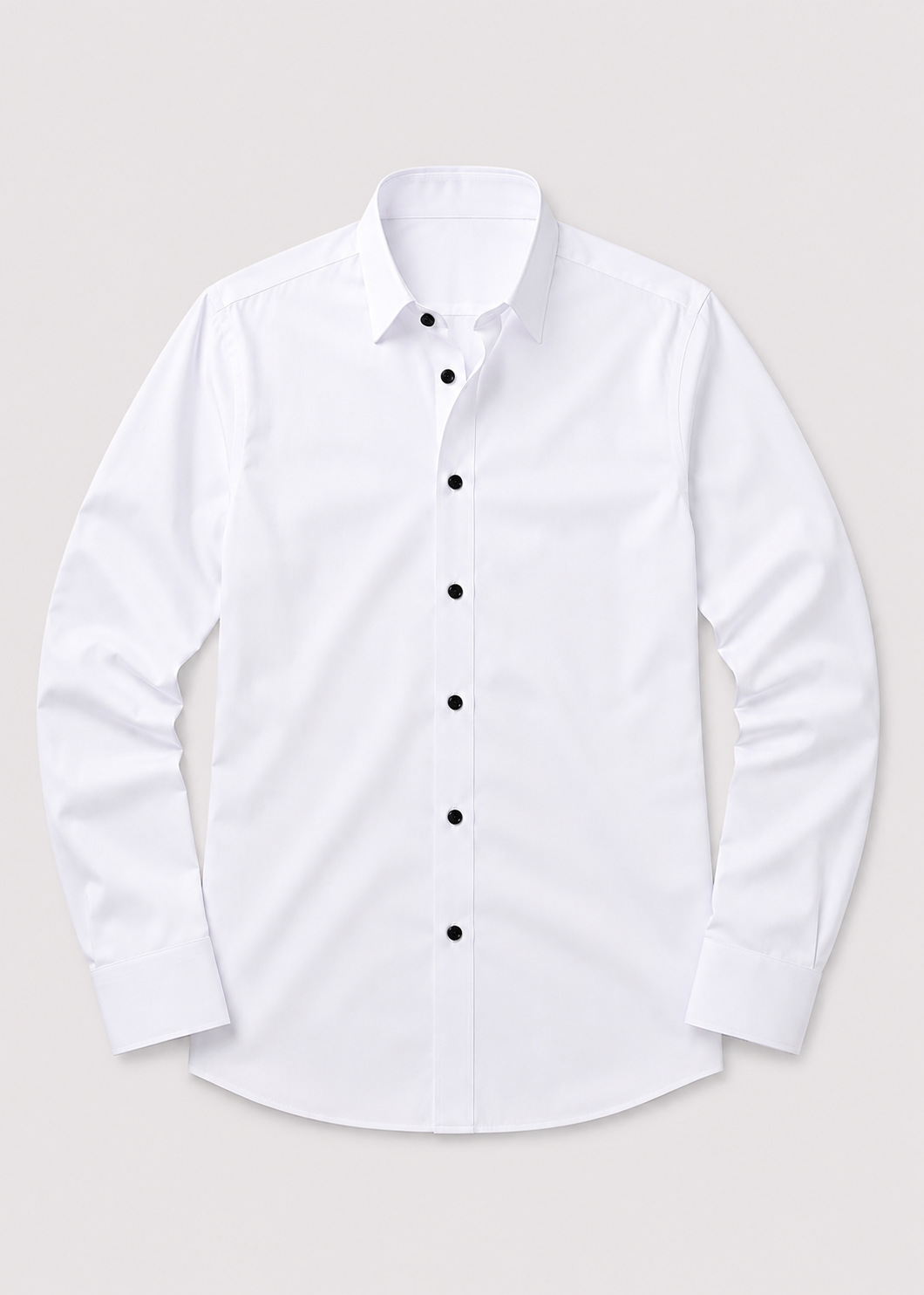 Men's Slim Fit White Dress Shirt | Formal Shirt | Men | Cotton Blend | Button-Down Wear | Steven & Levon