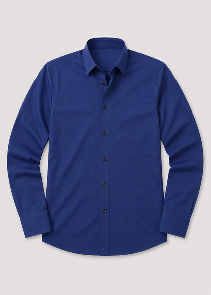 Men's Slim Fit White Dress Shirt | Formal Shirt | Men | Cotton Blend | Button-Down Wear | Steven & Levon