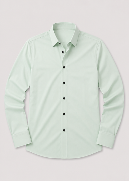 Men's Slim Fit White Dress Shirt | Formal Shirt | Men | Cotton Blend | Button-Down Wear | Steven & Levon