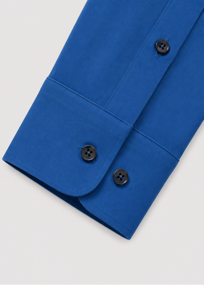 Men's Slim Fit White Dress Shirt | Formal Shirt | Men | Cotton Blend | Button-Down Wear | Steven & Levon