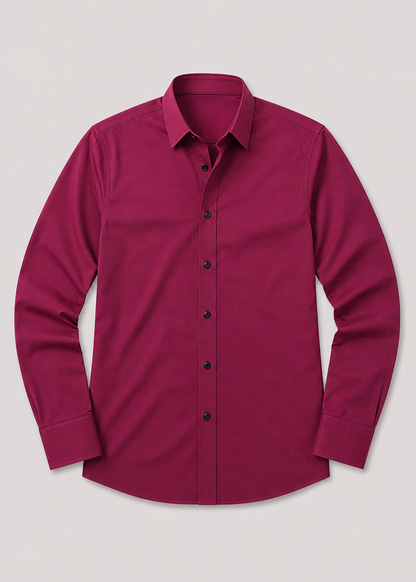 Men's Slim Fit White Dress Shirt | Formal Shirt | Men | Cotton Blend | Button-Down Wear | Steven & Levon