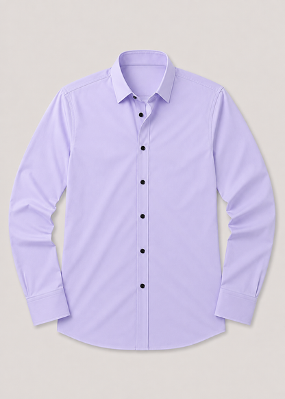 Men's Slim Fit White Dress Shirt | Formal Shirt | Men | Cotton Blend | Button-Down Wear | Steven & Levon
