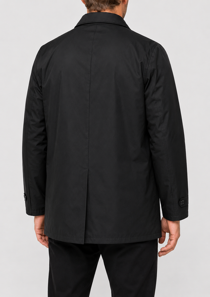 Men's Button Up Mac Coat | Point Collar | Smart Casual | Steven & Levon