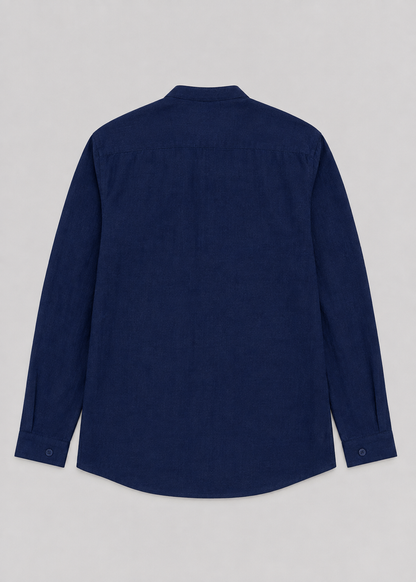 Men's Linen Long Sleeve Shirt | Men | Lightweight Breathable Collarless Button-Up | Casual Relaxed Fit | Steven & Levon
