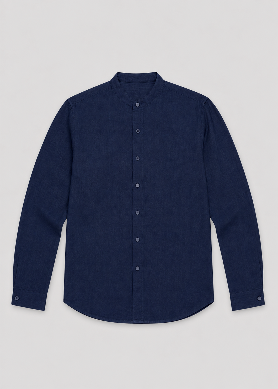 Men's Linen Long Sleeve Shirt | Men | Lightweight Breathable Collarless Button-Up | Casual Relaxed Fit | Steven & Levon