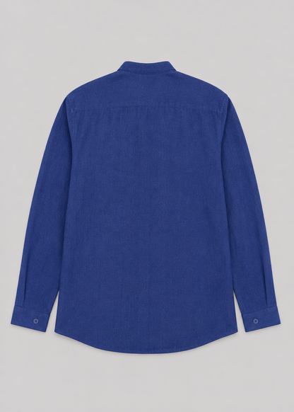 Men's Linen Long Sleeve Shirt | Men | Lightweight Breathable Collarless Button-Up | Casual Relaxed Fit | Steven & Levon