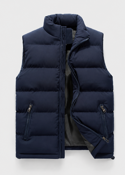 Men's Quilted Padded Bodywarmer | Gilet | Zip Closure | Insulated Vest | Steven & Levon