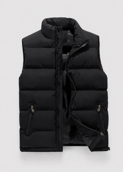 Men's Quilted Padded Bodywarmer | Gilet | Zip Closure | Insulated Vest | Steven & Levon