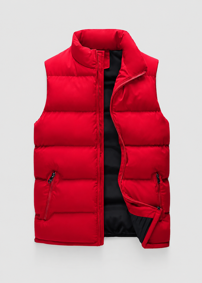 Men's Quilted Padded Bodywarmer | Gilet | Zip Closure | Insulated Vest | Steven & Levon