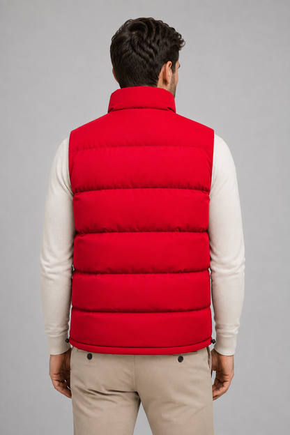 Men's Quilted Padded Bodywarmer | Gilet | Zip Closure | Insulated Vest | Steven & Levon