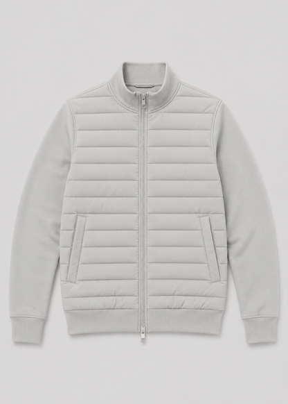 Men's Quilted Bomber Jacket | Zip Front | Lightweight Casual Outerwear | Steven & Levon