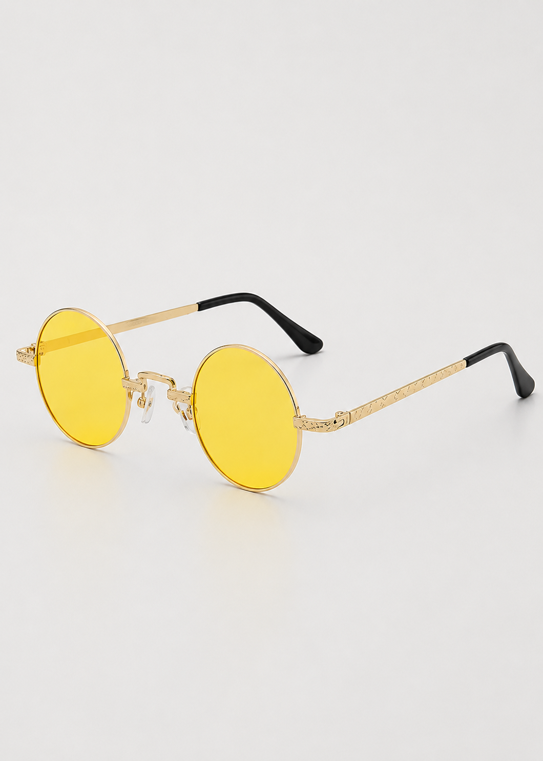 Round Polarized Sunglasses | Unisex | Lightweight Metal Frame | UV Protection | Everyday Eyewear | Steven & Levon