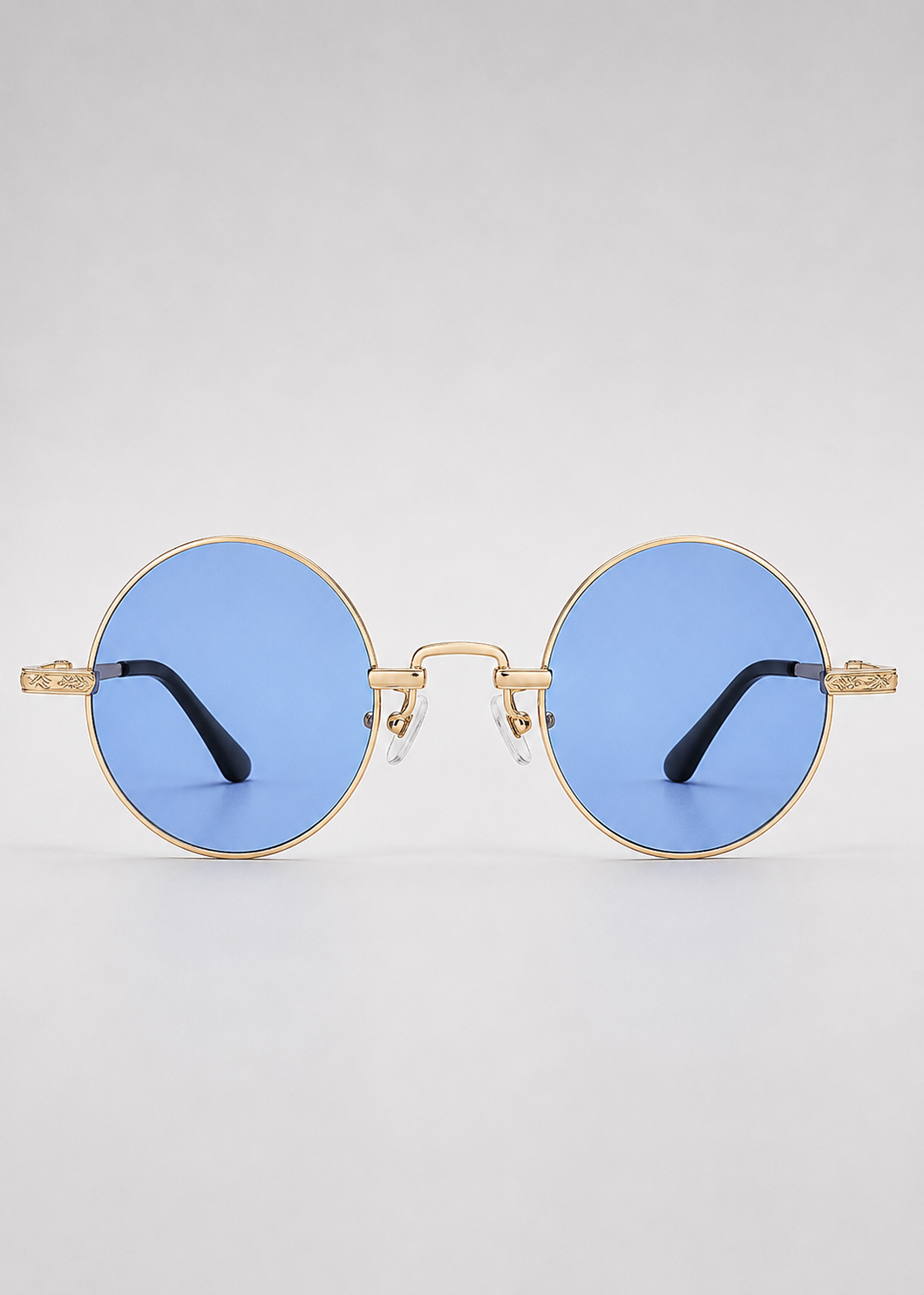 Round Polarized Sunglasses | Unisex | Lightweight Metal Frame | UV Protection | Everyday Eyewear | Steven & Levon