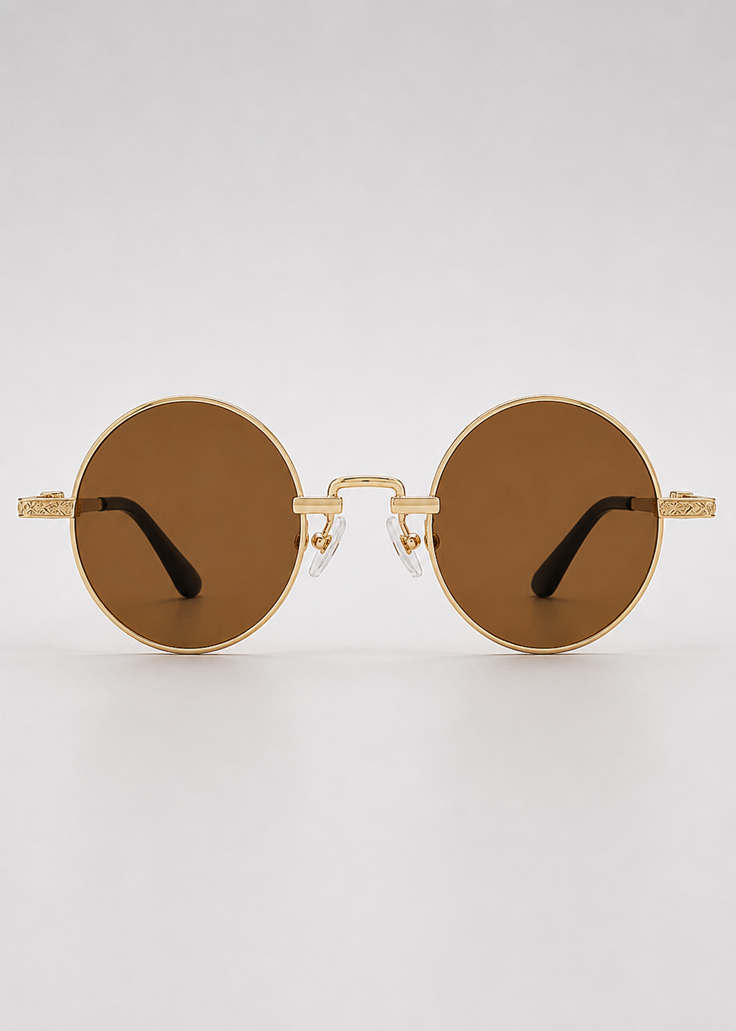 Round Polarized Sunglasses | Unisex | Lightweight Metal Frame | UV Protection | Everyday Eyewear | Steven & Levon