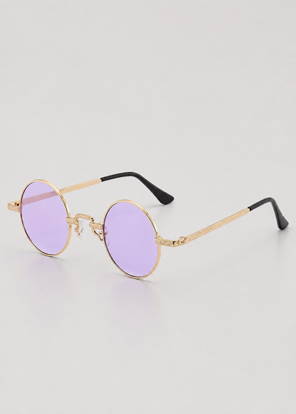 Round Polarized Sunglasses | Unisex | Lightweight Metal Frame | UV Protection | Everyday Eyewear | Steven & Levon