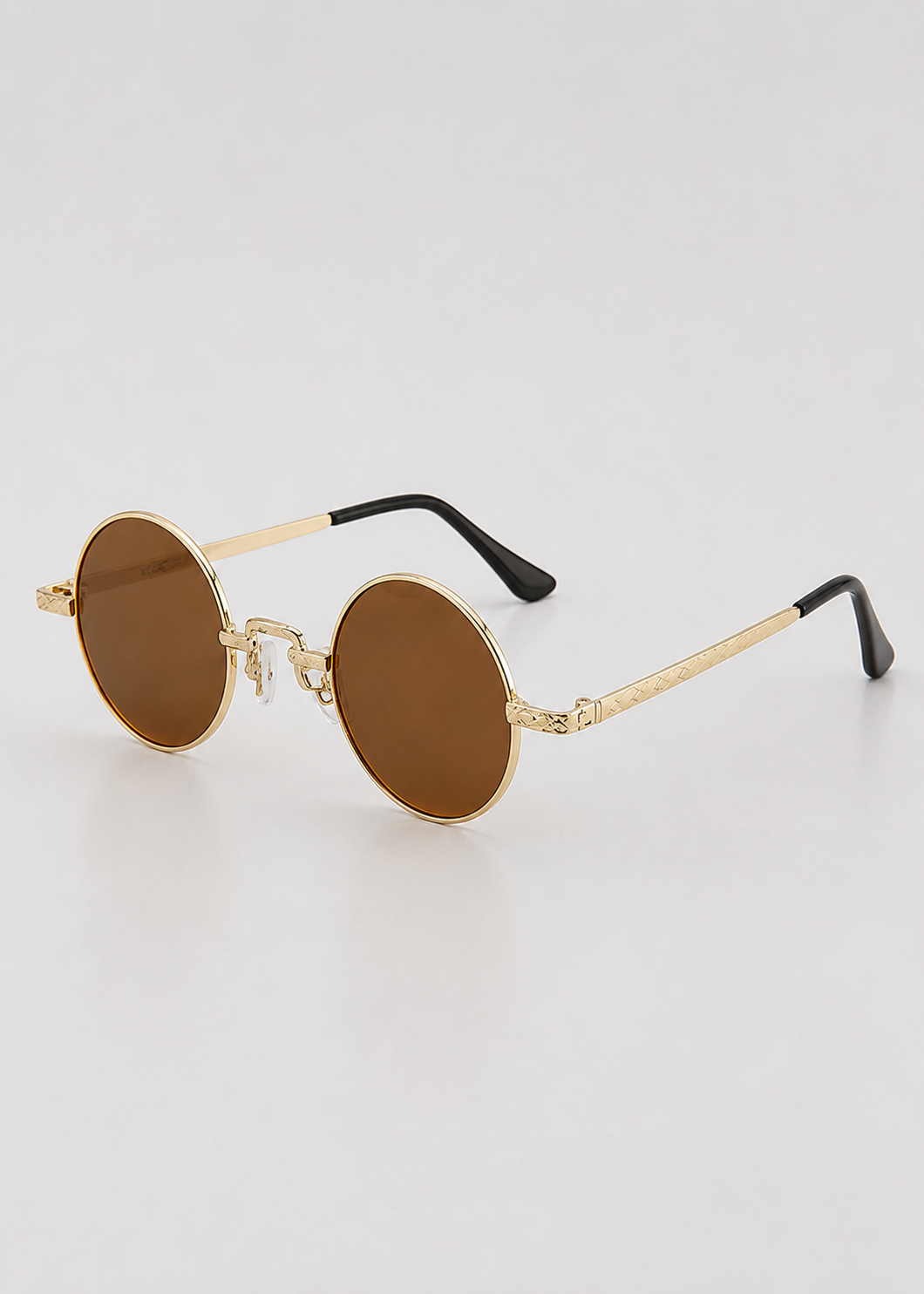 Round Polarized Sunglasses | Unisex | Lightweight Metal Frame | UV Protection | Everyday Eyewear | Steven & Levon
