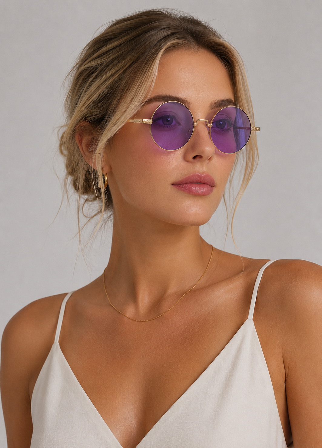 Round Polarized Sunglasses | Unisex | Lightweight Metal Frame | UV Protection | Everyday Eyewear | Steven & Levon