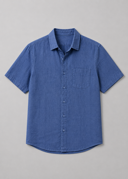 Men's Short Sleeve Viscose Shirt | Men | Casual Summer Button-Up | Relaxed Fit | Steven & Levon