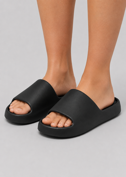 Cloud Cushion Slide Slippers | Unisex EVA Slides | Thick Platform Non-Slip Bathroom & Shower Sandals | Steven & Levon