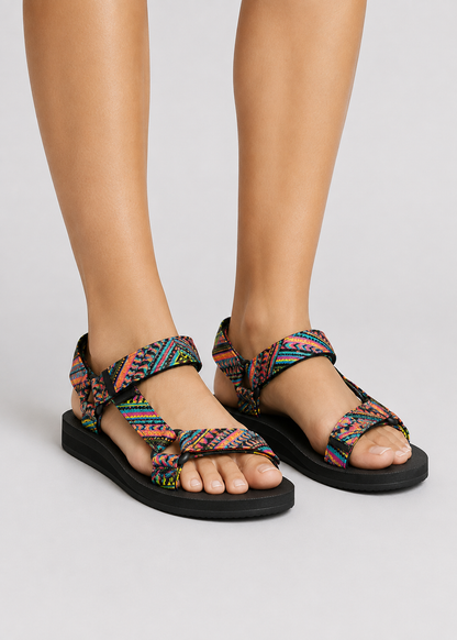 Women's Walking Grip Sandals | Walking Sandals | Lightweight Supportive Sole | Slip-On Open Toe Grip Design | Steven & Levon