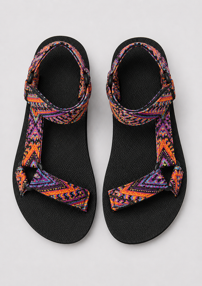 Women's Walking Grip Sandals | Walking Sandals | Lightweight Supportive Sole | Slip-On Open Toe Grip Design | Steven & Levon
