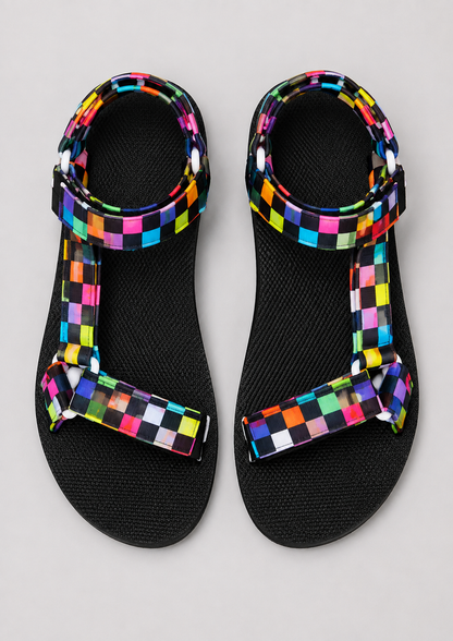 Women's Walking Grip Sandals | Walking Sandals | Lightweight Supportive Sole | Slip-On Open Toe Grip Design | Steven & Levon