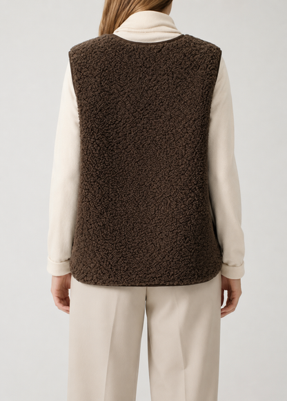 Women's Sleeveless Gilet Vest | Women | Lightweight Fabric Blend | Layering Waistcoat | Steven & Levon