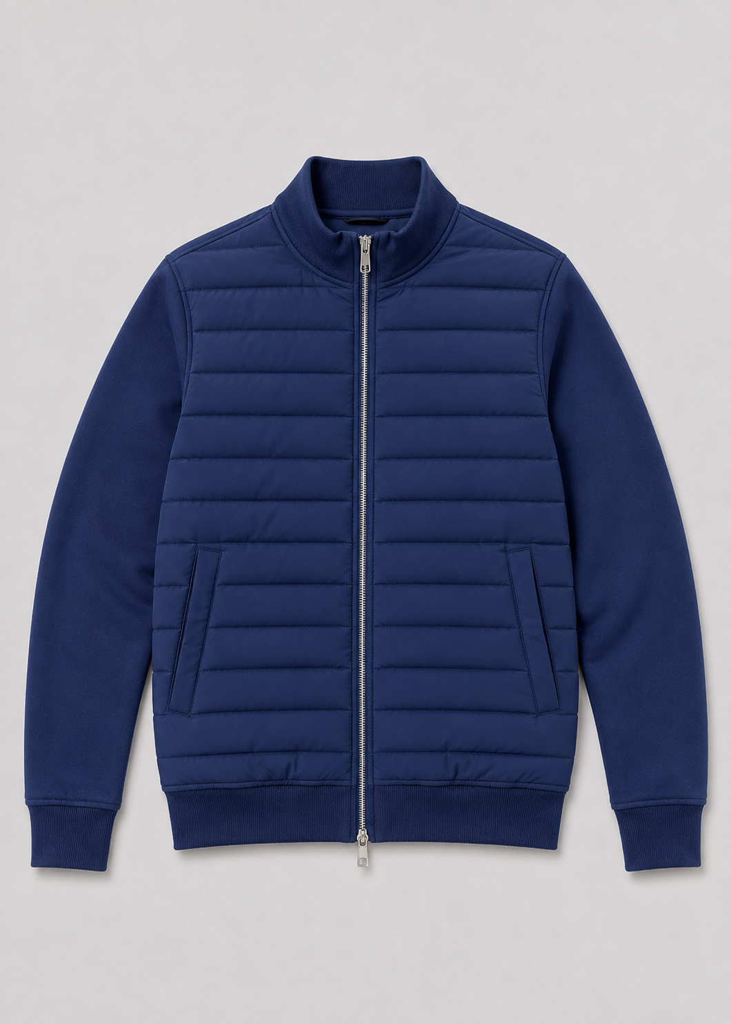 Men's Quilted Bomber Jacket | Zip Front | Lightweight Casual Outerwear | Steven & Levon