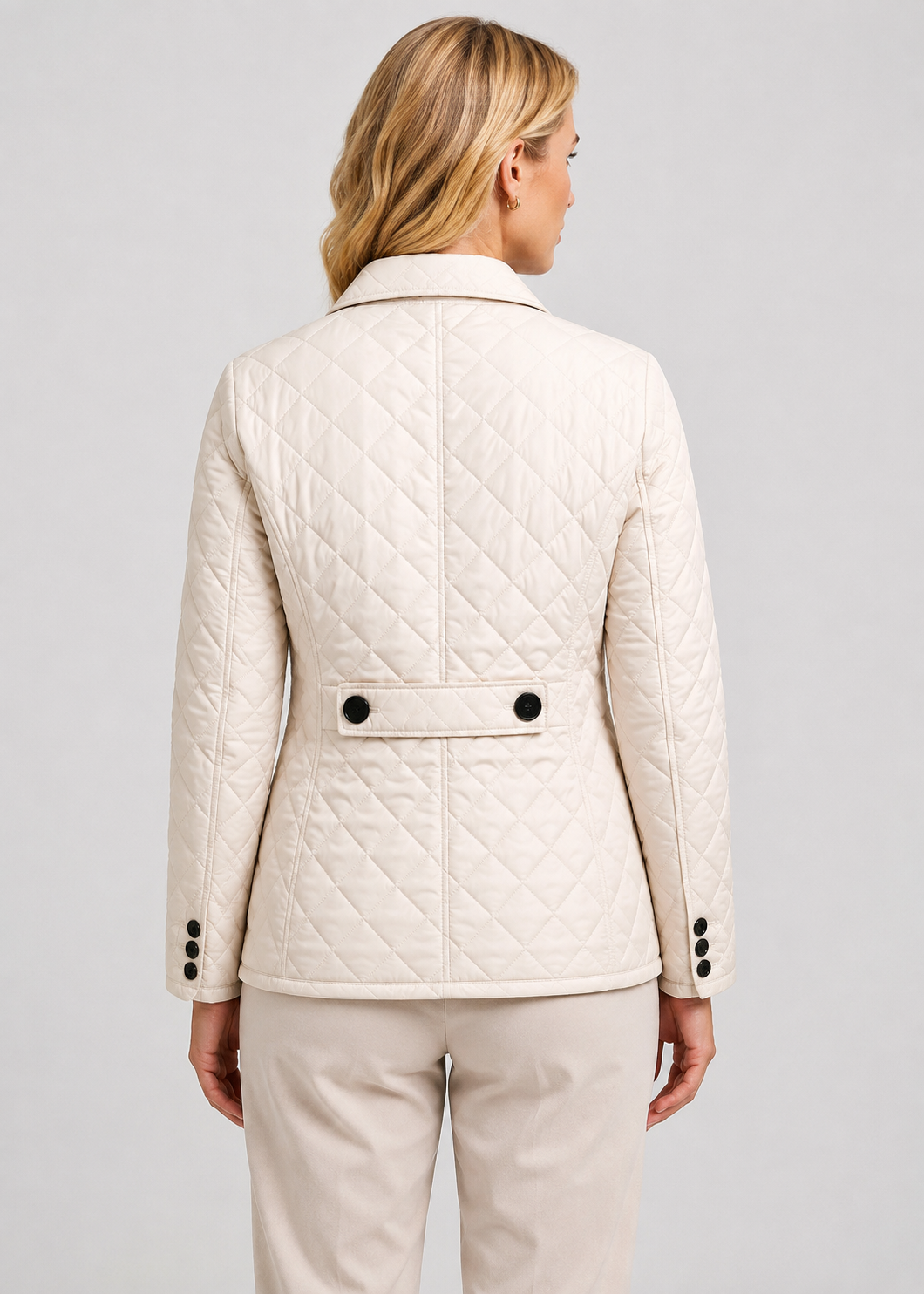 Women's Quilted Button-Up Jacket | Women | Premium Fabric | Lightweight Warm Coat | Steven & Levon