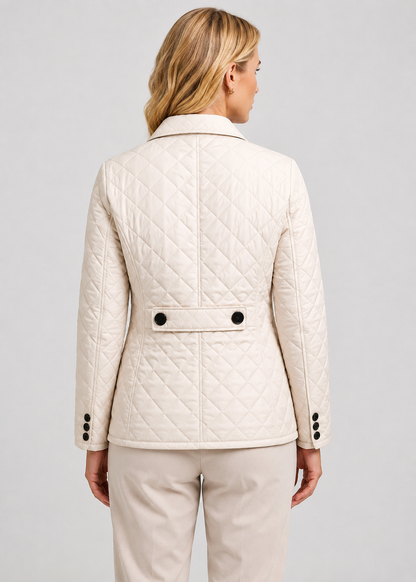 Women's Quilted Button-Up Jacket | Women | Premium Fabric | Lightweight Warm Coat | Steven & Levon