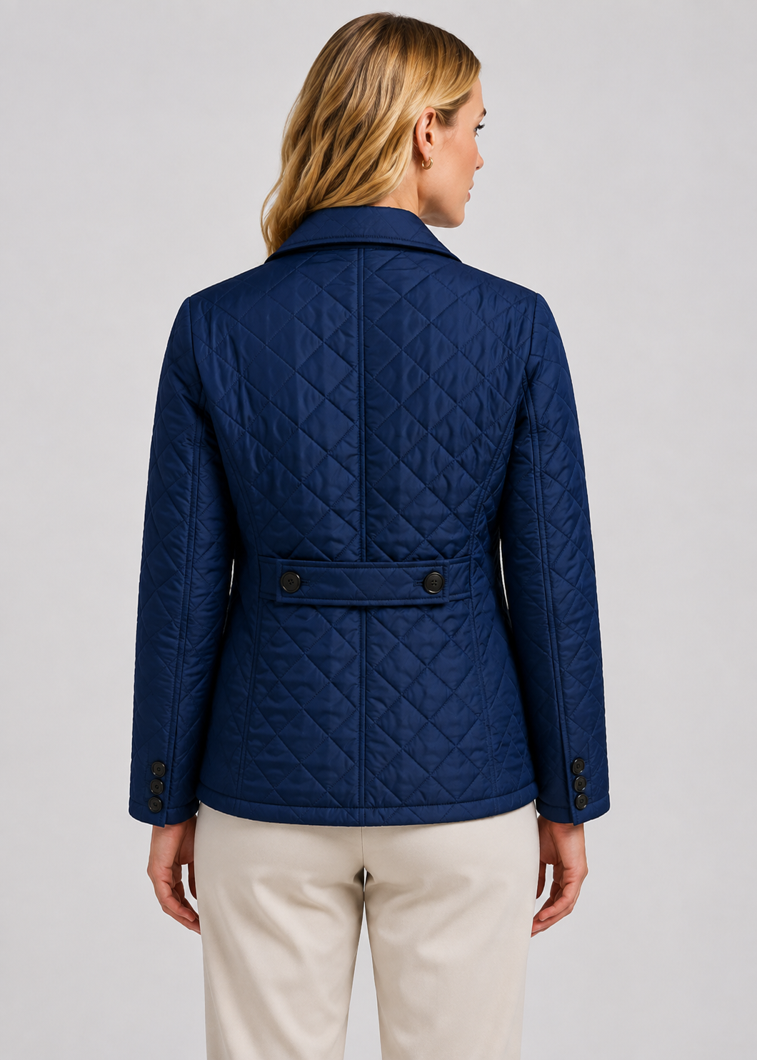Women's Quilted Button-Up Jacket | Women | Premium Fabric | Lightweight Warm Coat | Steven & Levon