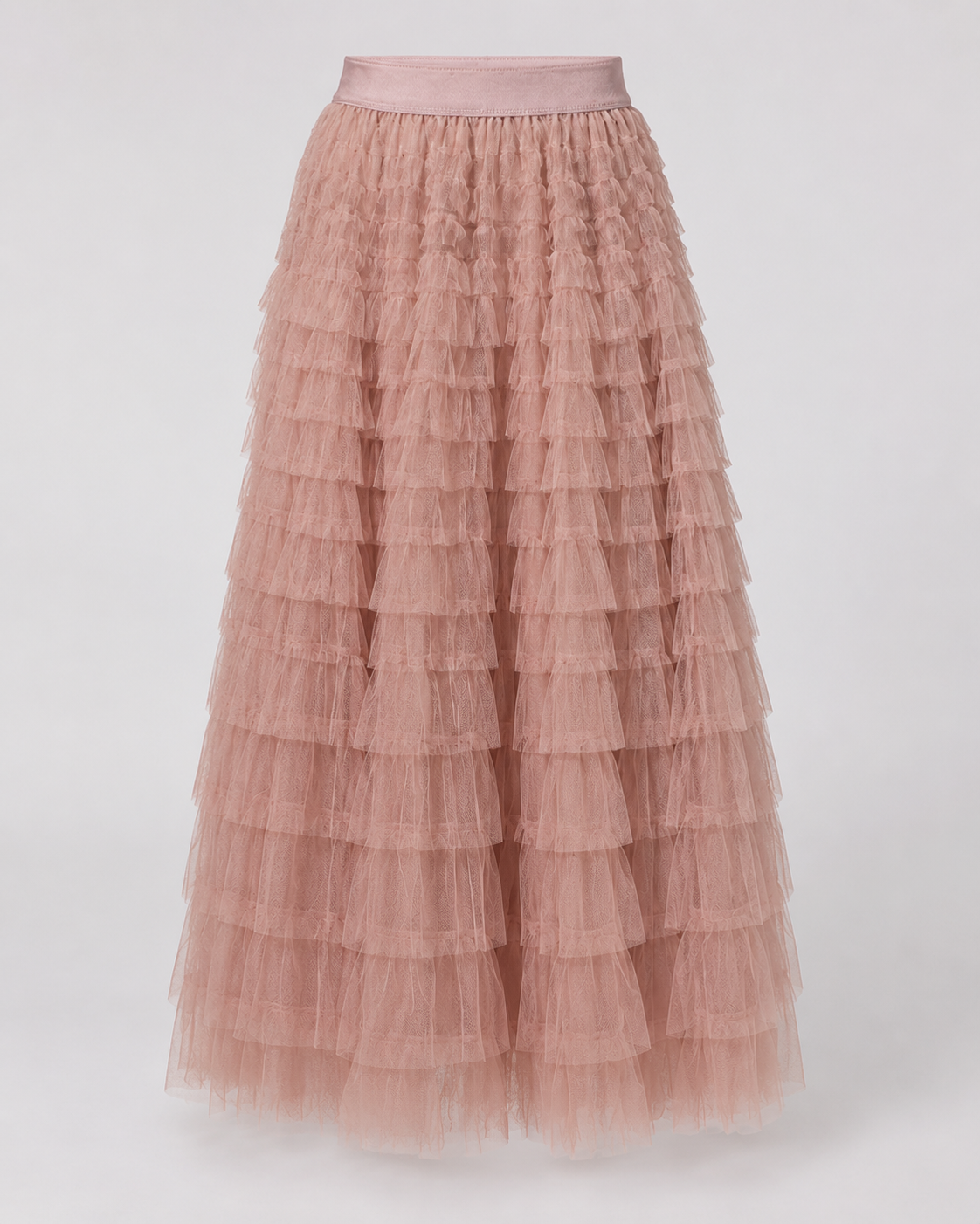 Tulle Maxi Skirt | Women | Layered Tulle | Elastic Waistband | Flowy A-Line Skirt | Steven & Levon