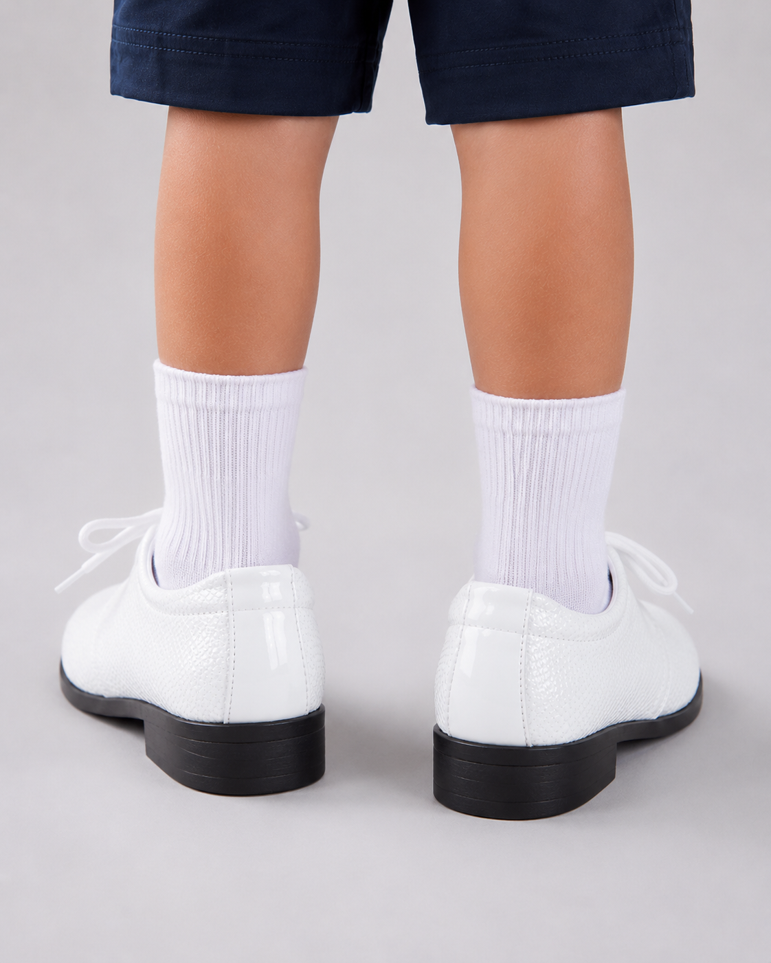Kids Leather Oxford Shoes | Lace-Up Formal School Shoes | Smart Uniform Shoes | Steven & Levon