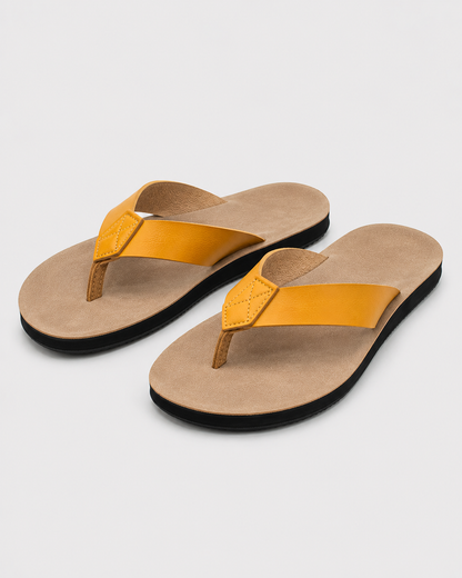 Men's Flip Flops | PU Leather | Thong Sandals | Breathable Casual Summer Slippers | Steven & Levon