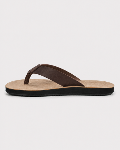 Men's Flip Flops | PU Leather | Thong Sandals | Breathable Casual Summer Slippers | Steven & Levon