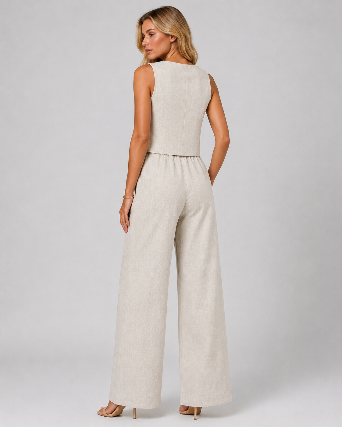 Women's Jumpsuit | Button Detail | Elegant One-Piece Outfit | Smart Casual Occasionwear | Steven & Levon