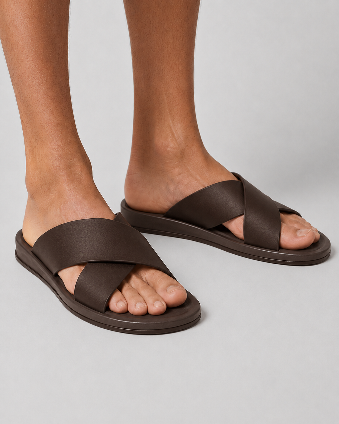 Men’s Minimalist Slip-On Sandals | Casual Comfort Slides | Lightweight Everyday Footwear | Steven & Levon