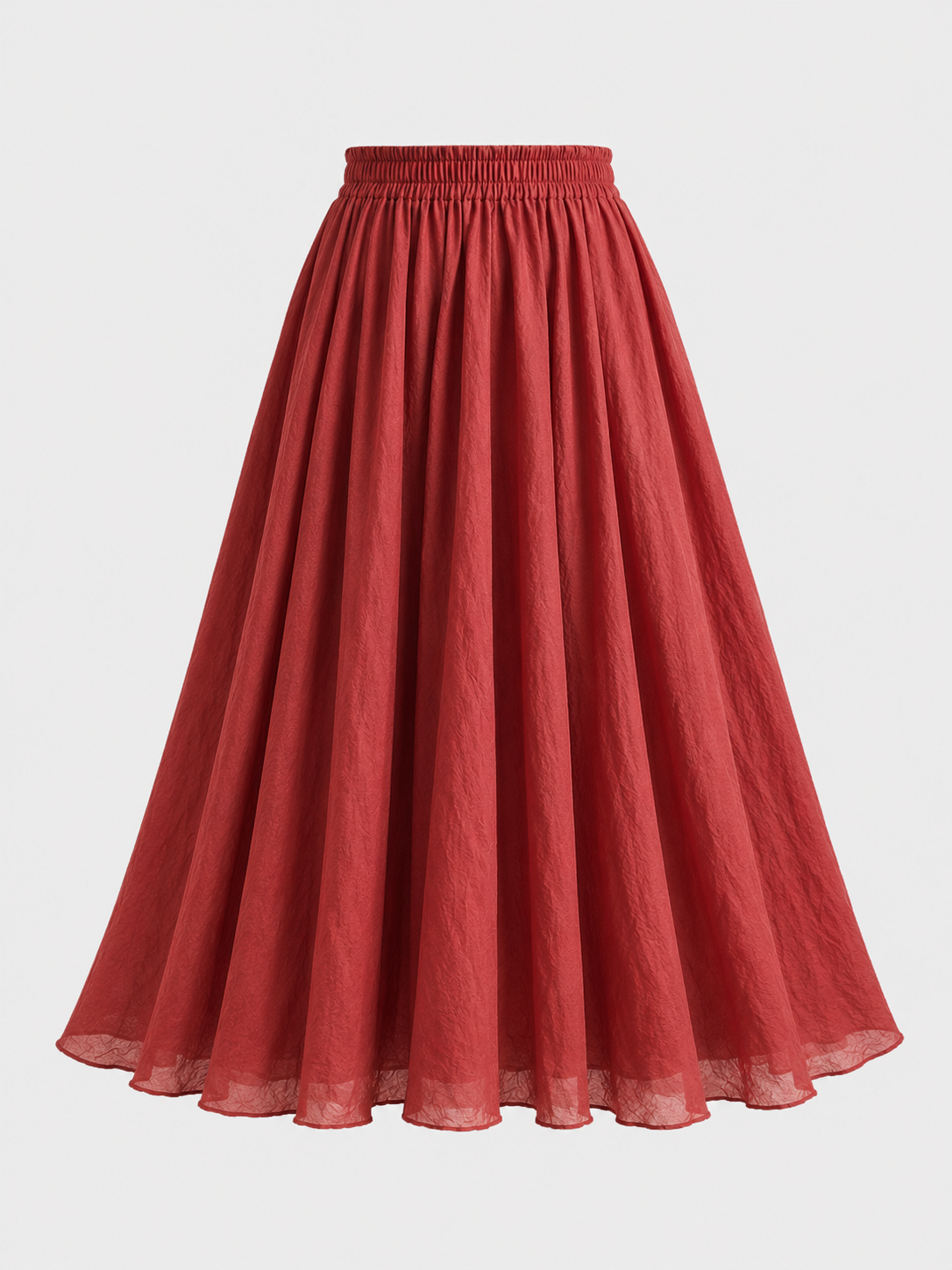 Bohemian Linen Maxi Skirt | Women | Polyester | High Waist A-Line Flowy Boho Style | Steven & Levon