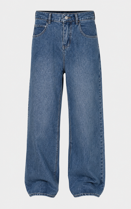 Men’s Loose Fit Straight Leg Jeans | Denim | Relaxed Full Length Casual Everyday Wear | Steven & Levon