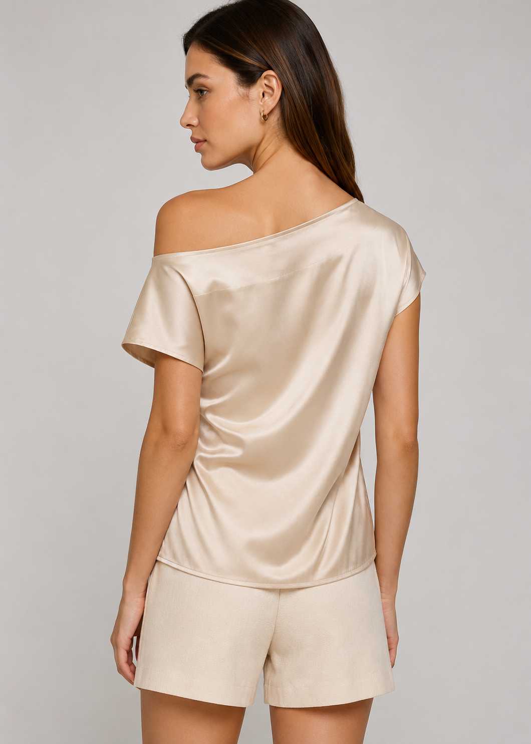 Women's Off-Shoulder Sleeve Top | Off Shoulder Top | Lightweight Fabric Blend | Batwing Sleeves Relaxed Fit | Steven & Levon