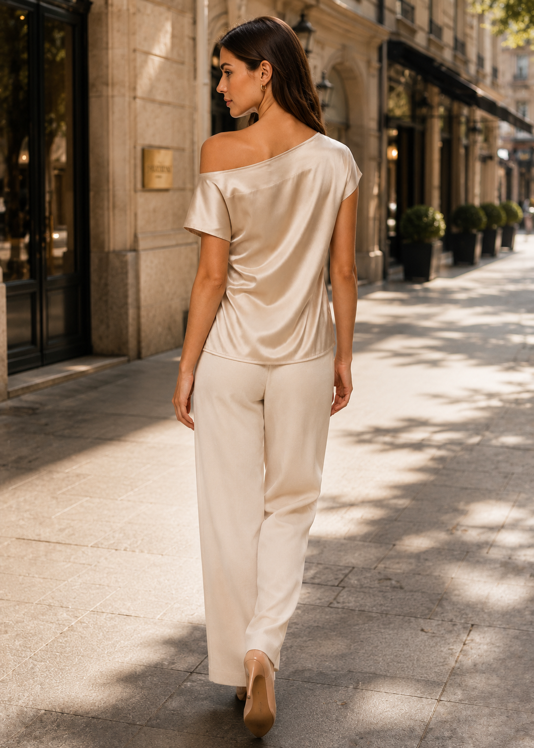 Women's Off-Shoulder Sleeve Top | Off Shoulder Top | Lightweight Fabric Blend | Batwing Sleeves Relaxed Fit | Steven & Levon