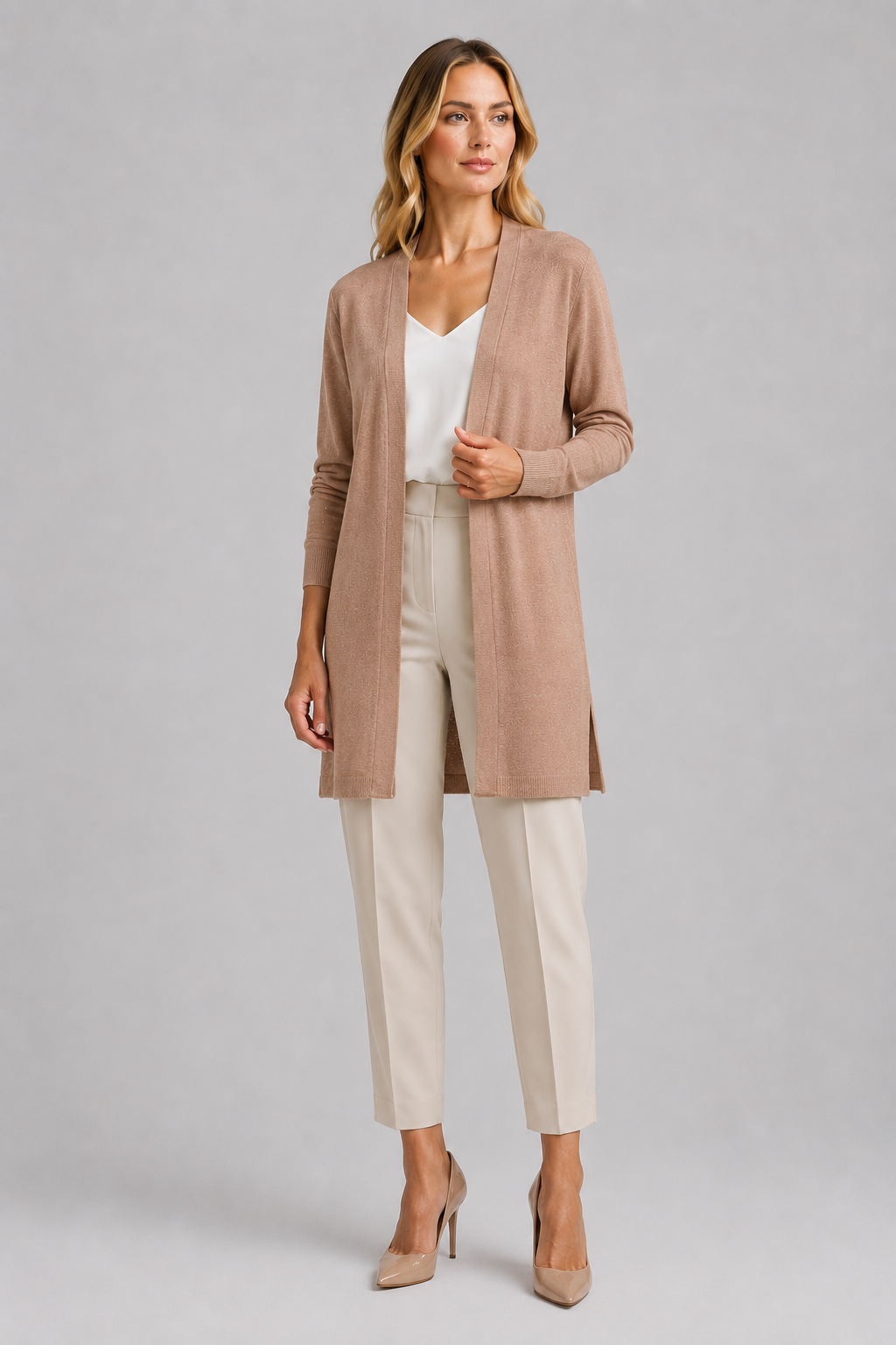 Longline Cardigan | Women | Hemp Blend | Open Front Layering | Steven & Levon