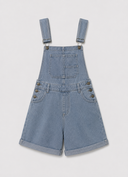 Sleeveless Denim Jumpsuit | Women | Denim | Sleeveless Relaxed Fit One-Piece | Casual Everyday Wear | Steven & Levon